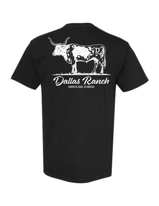 Dallas Ranch Longhorn Short Sleeve - Black