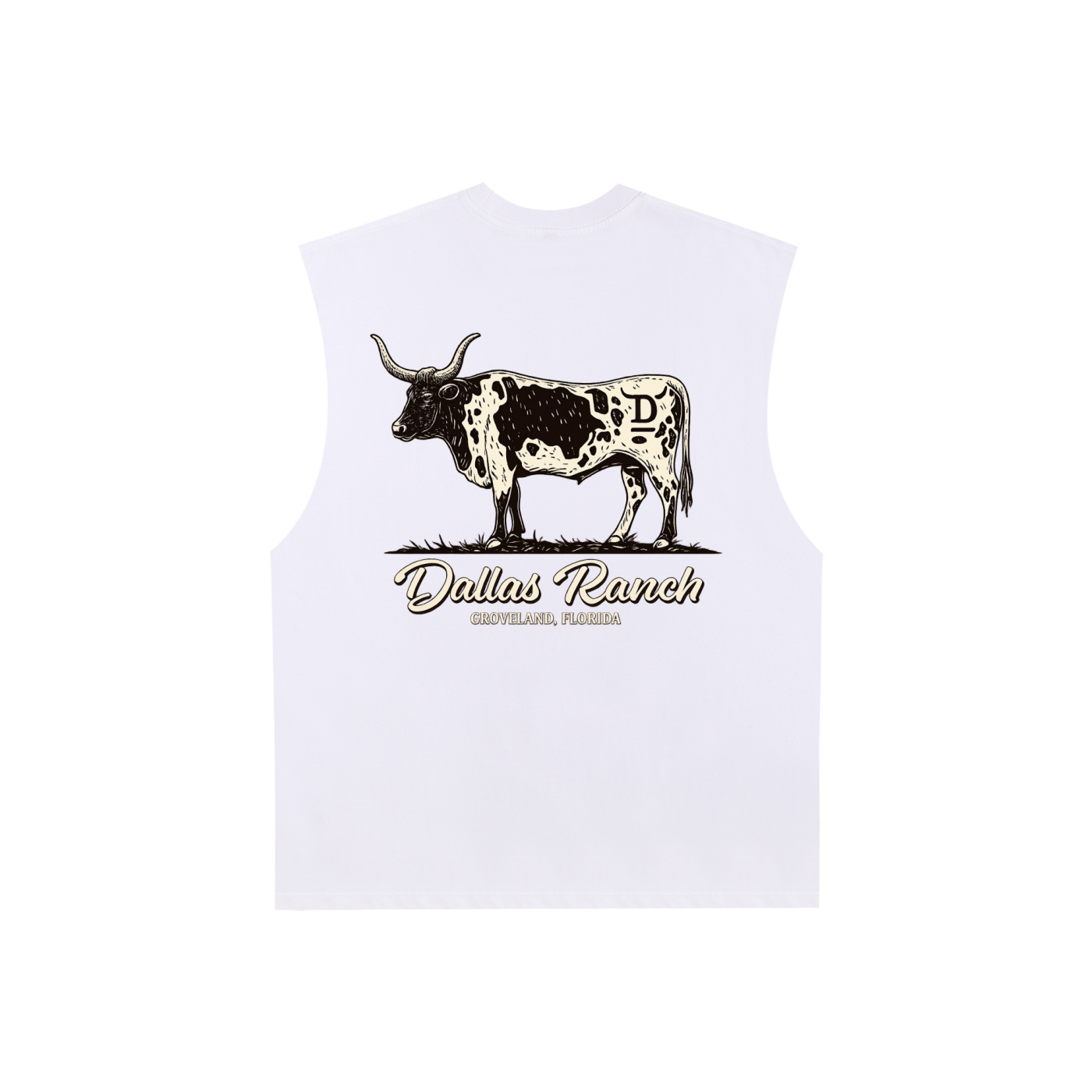 Dallas Ranch Raw Edge  Tank Top