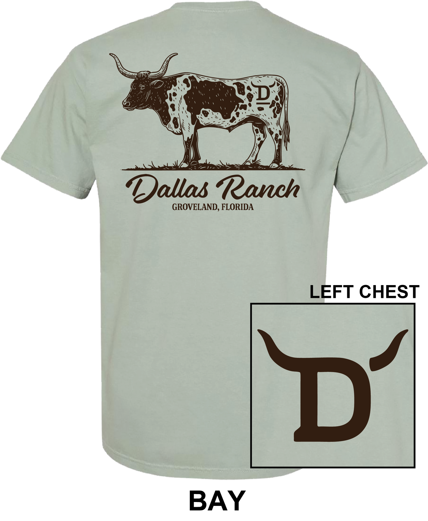 PRESALE - Dallas Ranch Longhorn Short Sleeve - Bay