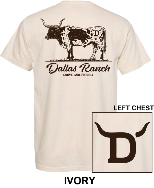 PRESALE - Dallas Ranch Longhorn Short Sleeve - Ivory