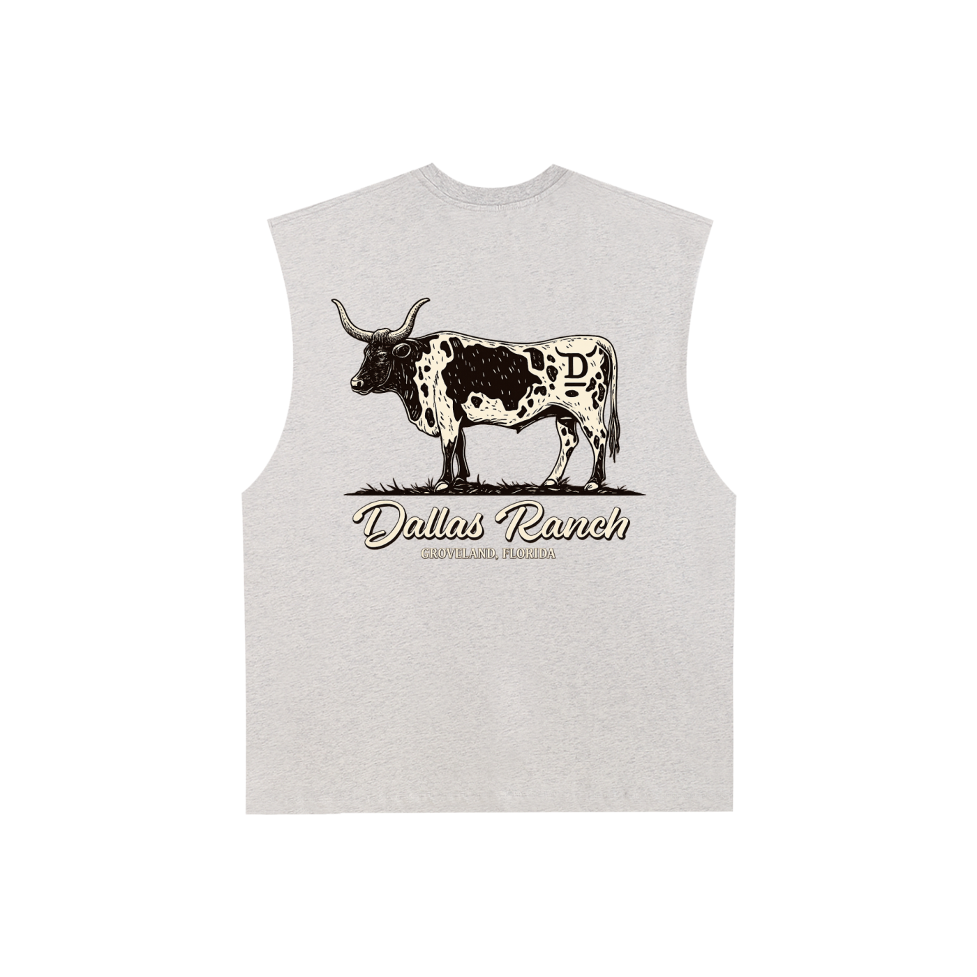 Dallas Ranch Raw Edge  Tank Top